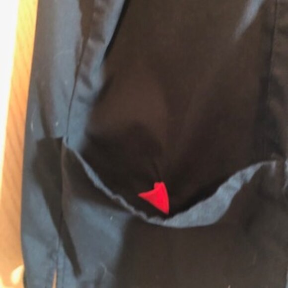 NWOT Dickies Women's Black Scrub Top 2X Button Down Short Sleeve Pockets V Neck - Picture 4 of 10